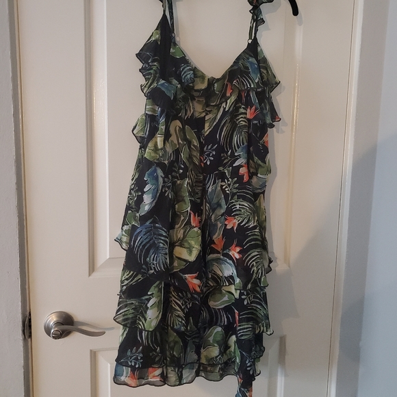 Sanctuary M Palm Print Dress - Picture 2 of 5